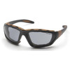 Gray Carhartt Carthage Interchangeable Temple Anti-Fog Safety Glasses