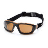 Carhartt Carthage Interchangeable Safety Glasses - Black/Tan Frame