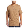 Khaki KEY Industries Heavyweight Henley T-Shirt - 825.01