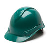 Green Pyramex Ridgeline 4-Point Ratchet Hard Hat