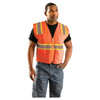 High Vis Orange OccuNomix Class 2 Mesh Two-Tone Surveyor Safety Vest - LUX-ATRNSM