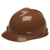 Brown V-Gard Staz-On Slotted Protective Cap - Brown