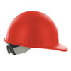 red Fibre Metal Roughneck Hard Hat - Swingstrap Suspension