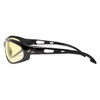 Edge Dakura Safety Glasses - Black Frame, Yellow Lens - SW112