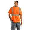 High Vis Orange OccuNomix Class 2 High-Vis Wicking Polyester T-Shirt - LUX-SSETP2