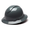 Slate Pyramex Ridgeline Full Brim 4-Point Ratchet Hard Hat - HP541