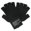black Wool Fingerless Gloves - Single Pair