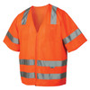 Orange Pyramex Safety RVZ31 Series Type R Class 3 Short Sleeve Safety Vest