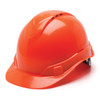 High Vis Orange Pyramex Ridgeline Vented 4-Point Ratchet Hard Hat- HP44110V