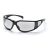 clear Pyramex Exeter Glossy Black Frame Safety Glasses - Exeter w/ Clear Anti-Fog Lens