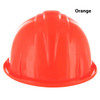 orange Pyramex SL Series 4-Point Snap Lock Suspension Hard Hat