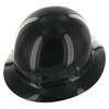 Black Fibre Metal SuperEight Full Brim Hard Hat with Ratchet Suspension