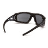 Pyramex Fyxate Foam Padded Sealed Safety Glasses - Black Temples