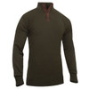 Olive Rothco Sweater With Suede Accents 3-Button