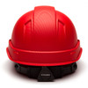 Pyramex Ridgeline Cap Style Hard Hat 4-Point Ratchet Suspension - HP44121 - Red Graphite