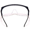 MSA Sierra Black Frame Safety Glasses w/ Clear Lens - 697550