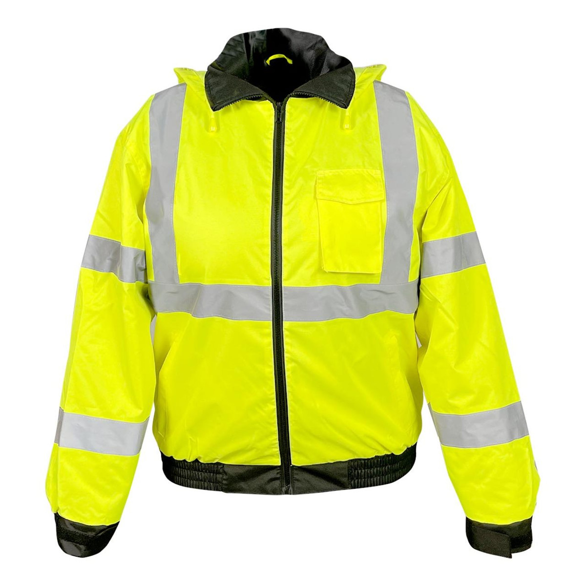 Class3 High Visibility Bomber Jacket with Built-in Liner - 3
