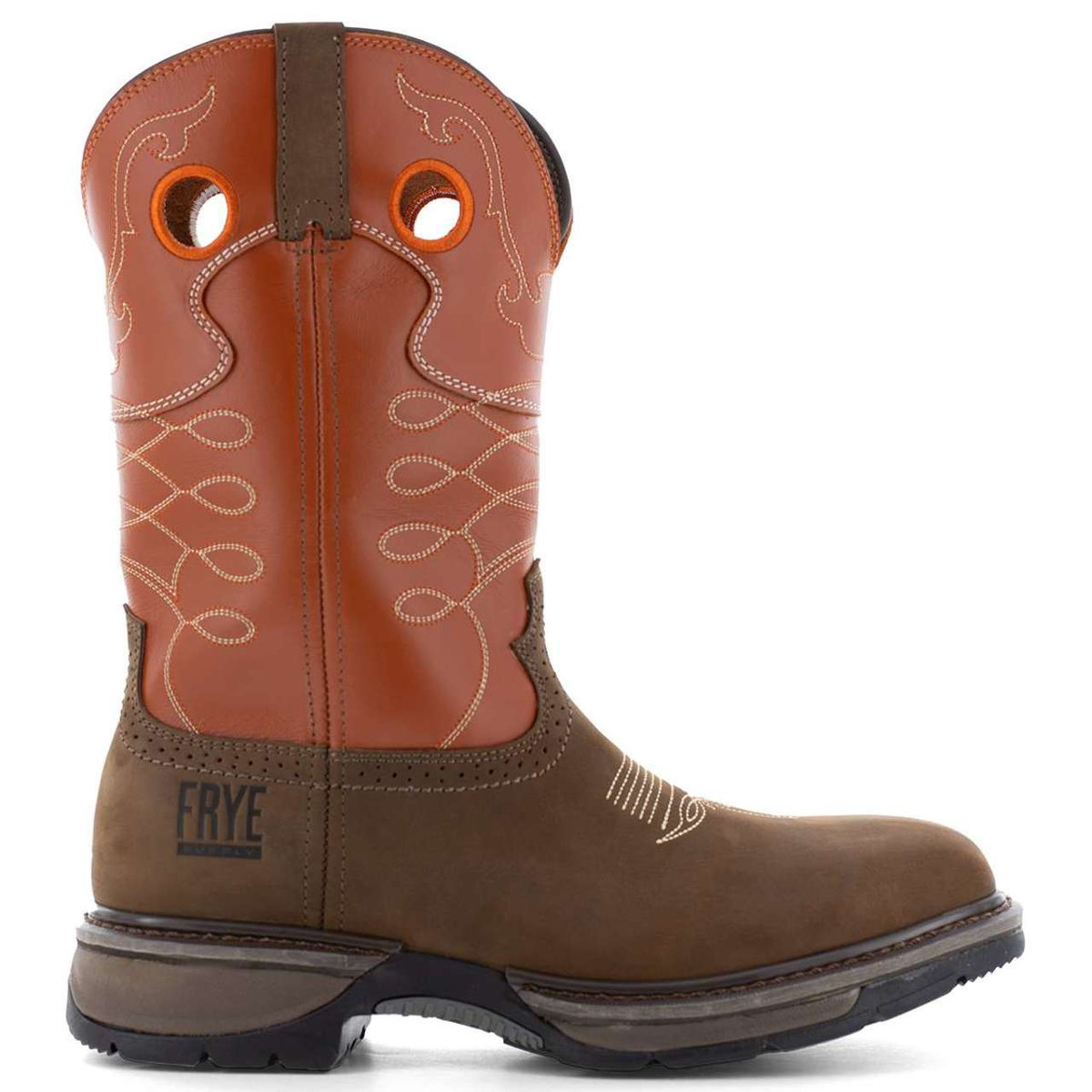 Frye square hot sale toe boots mens