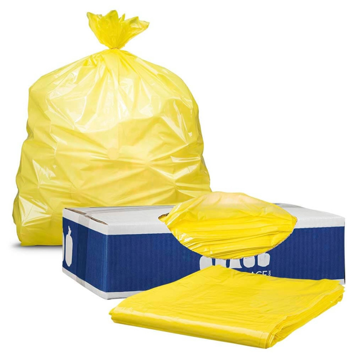 Yellow Trash Bags - Big Yellow Trash Bags