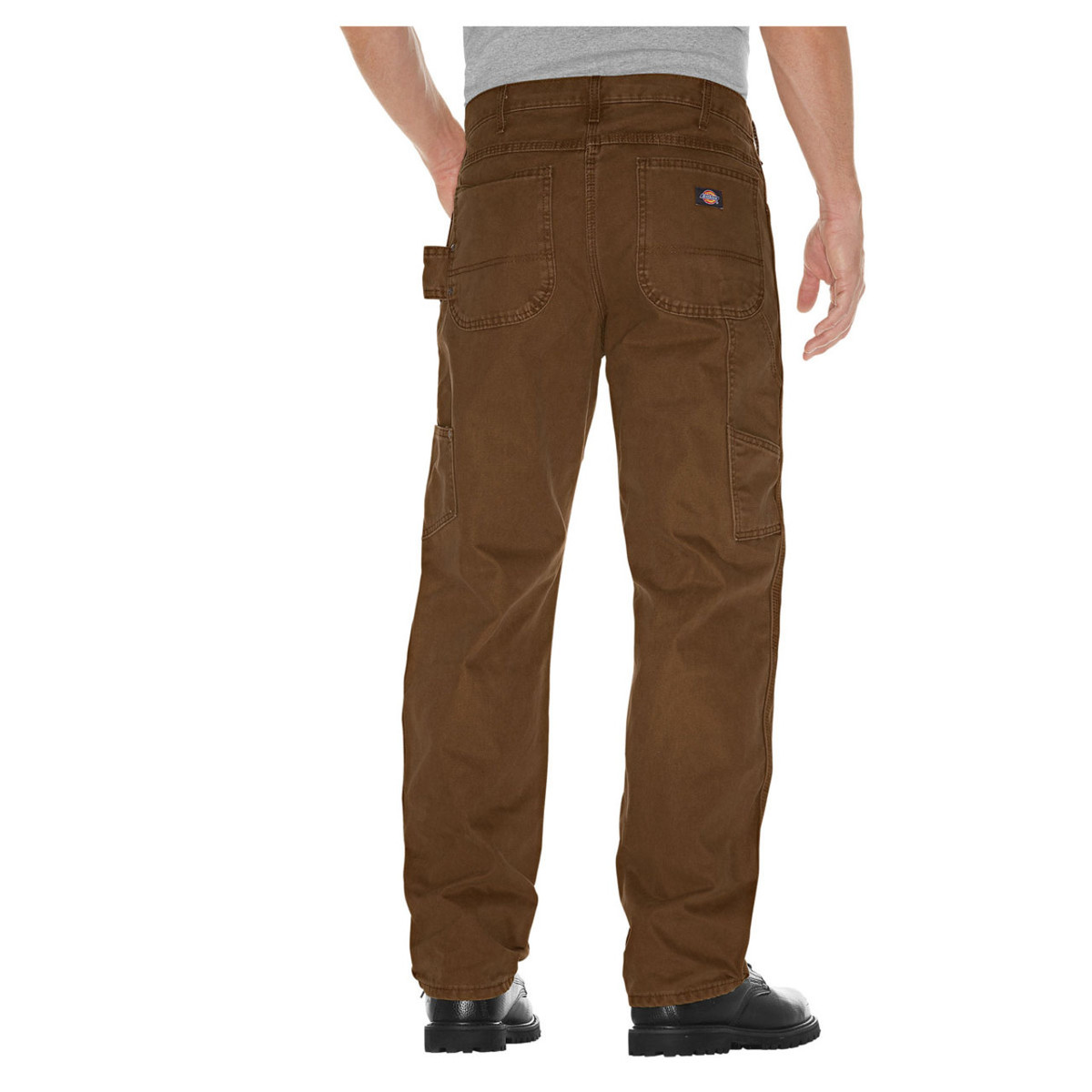 Relaxed Fit Heavyweight Duck Carpenter Pants, Rinsed Moss Green