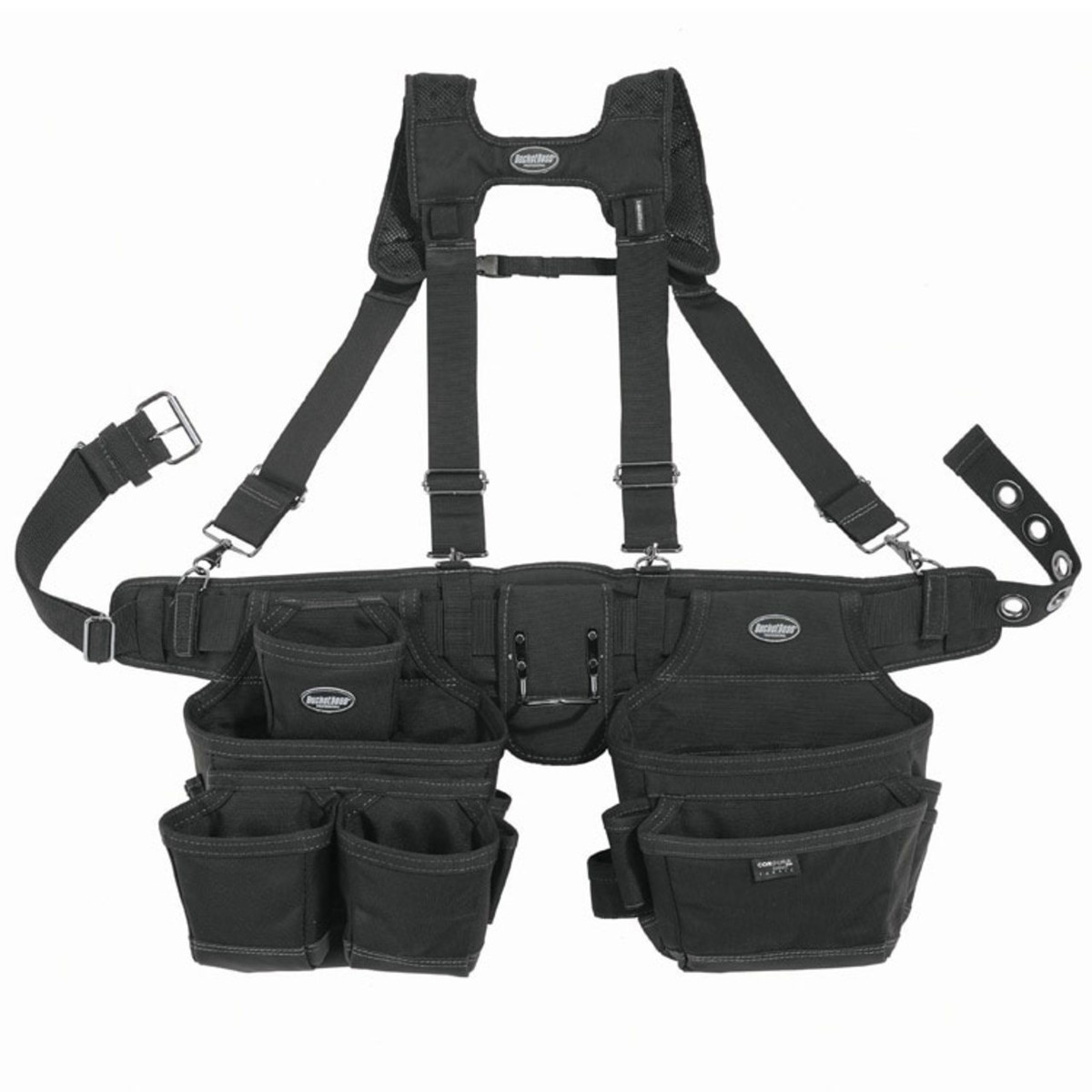 Bucket Boss Black Ballistic Suspension Adjustable Rig Tool Belt - 57100