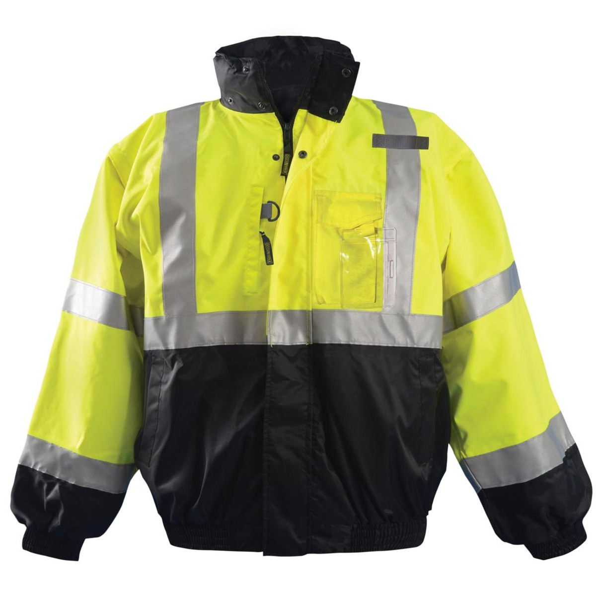 OccuNomix Class 3 High-Vis Black-Front Bomber Jacket - LUX-TJBJ-B