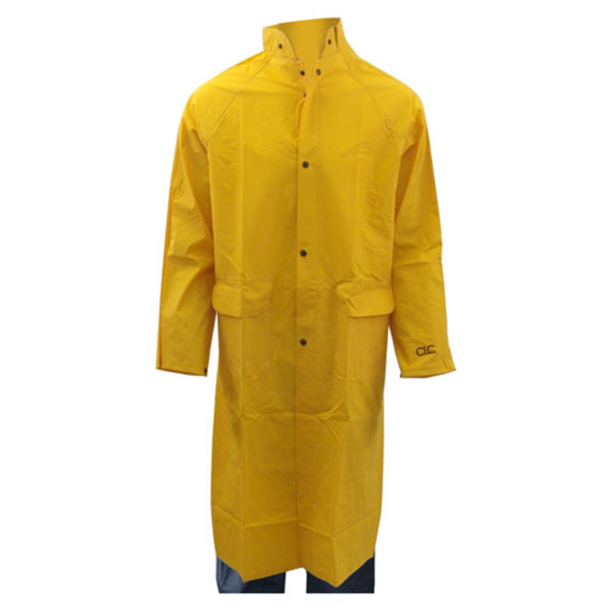 Custom Leather Craft - 2 Piece Yellow Rain Trench Coat R105