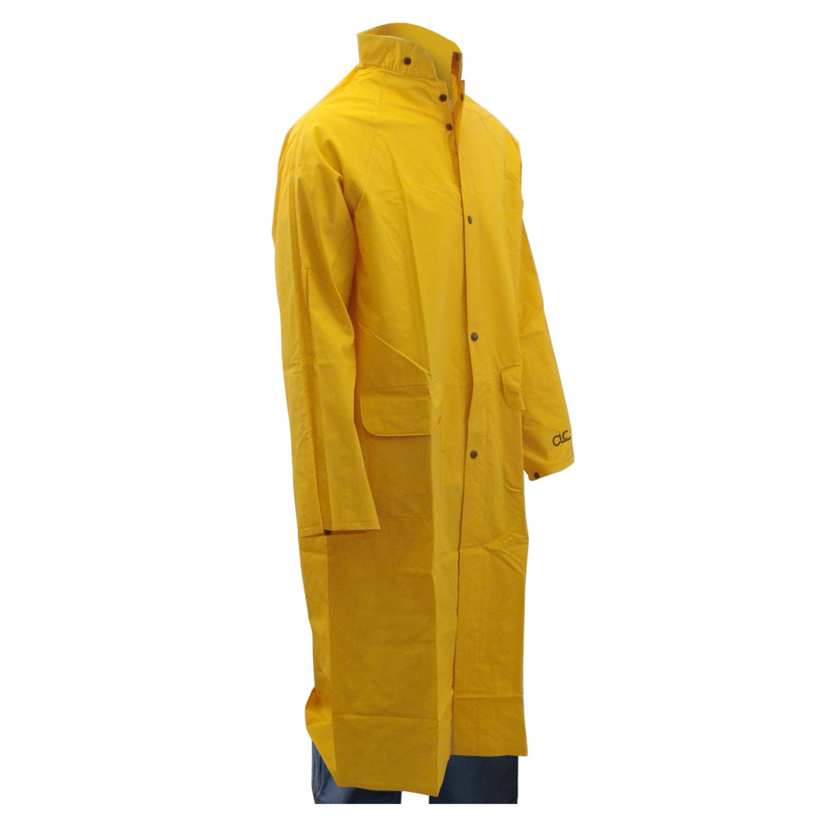 Custom Leather Craft - 2 Piece Yellow Rain Trench Coat R105