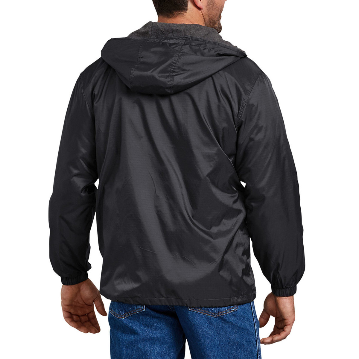 Dickies Men's Fleece Lined Hooded Nylon Jacket - 33237