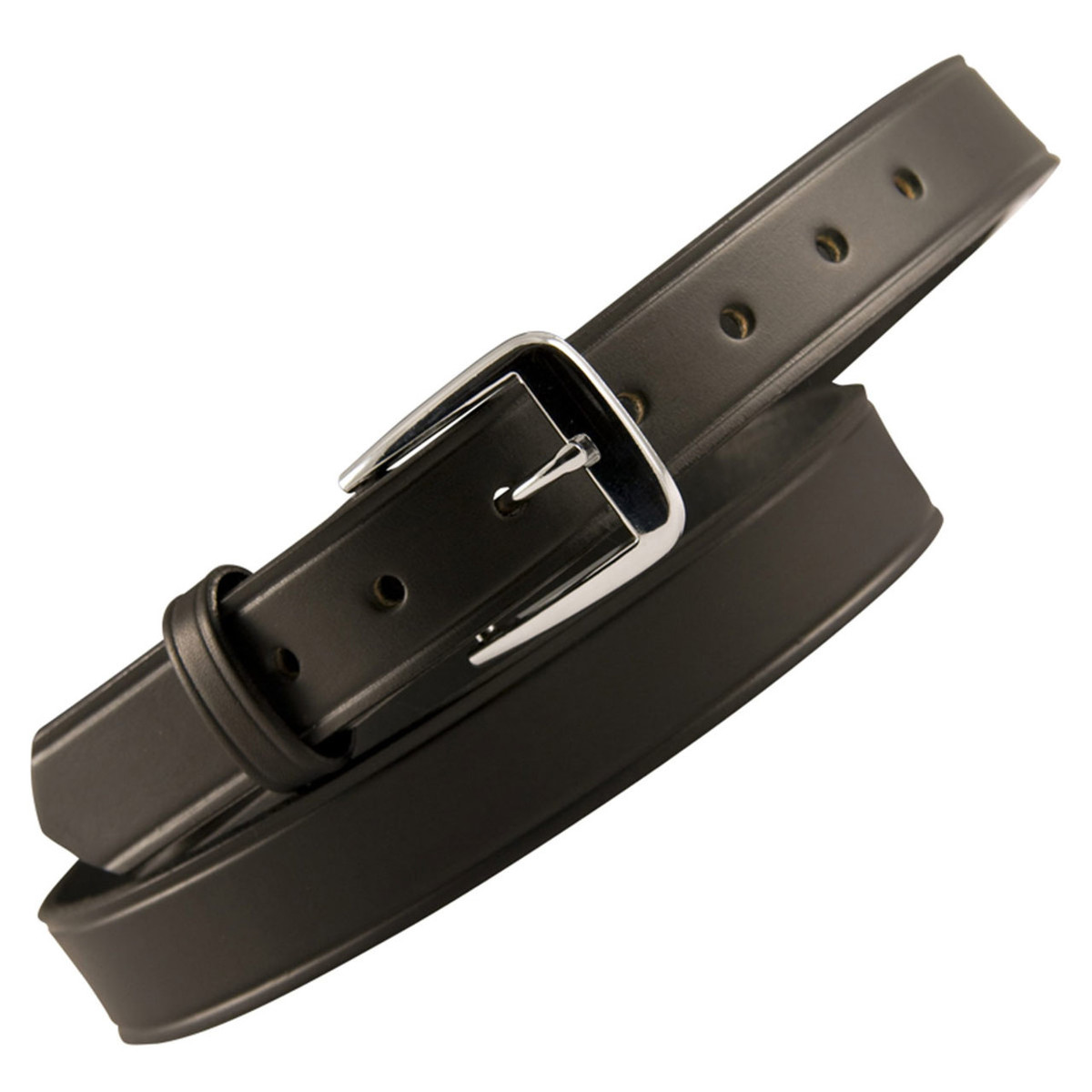 Carbon Black Leather Ratchet Belt & Buckle Set - Tough Apparel