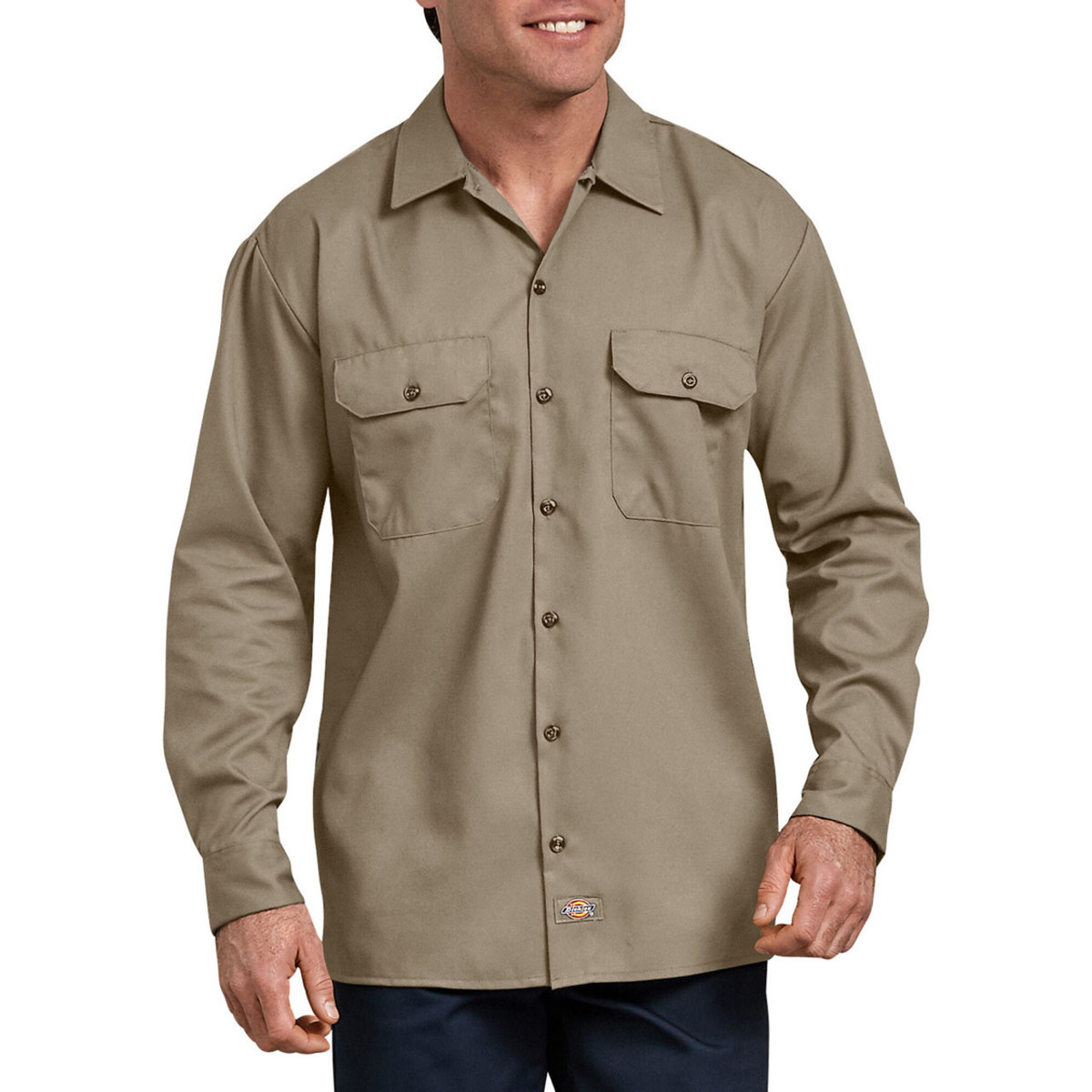 Dickies Men's FLEX - Relaxed Fit Long Sleeve Work Shirt