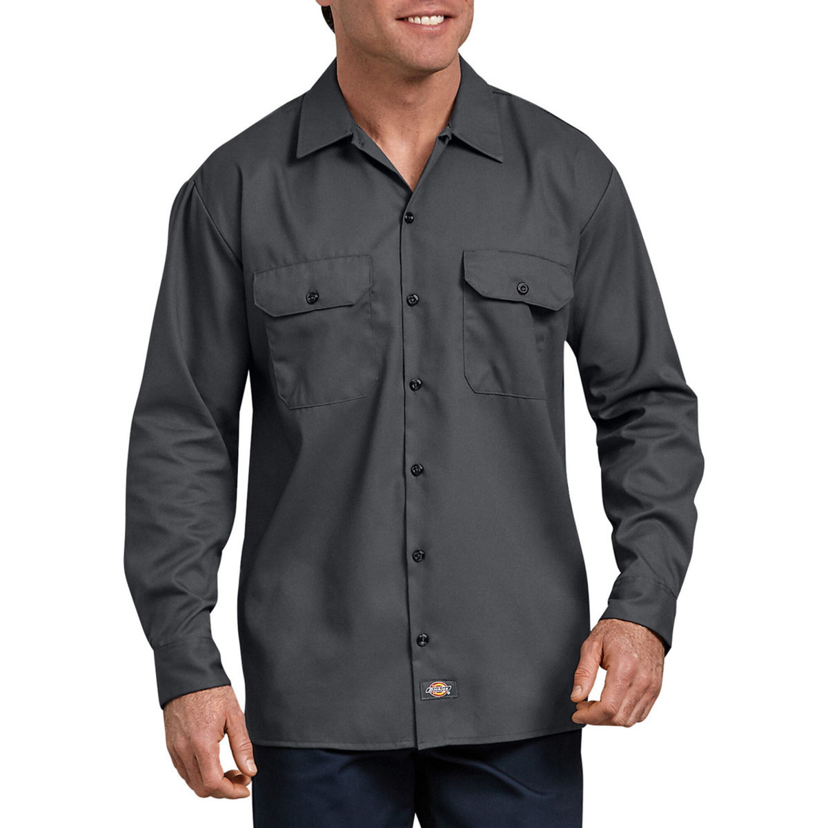 Dickies Men's FLEX - Relaxed Fit Long Sleeve Work Shirt