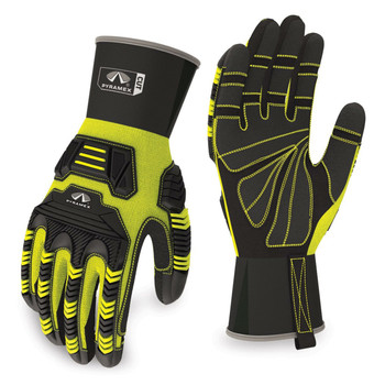 Pyramex GL802CR Hi-Vis Max-Duty Ultra Impact Work Gloves - Single Pair