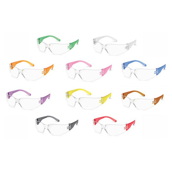 Gateway StarLite Gumballs Small Safety Glasses - Clear Lens - Various Temples - Case of 10