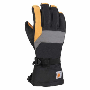 Black/Dark Gray Carhartt A726 Insulated Waterproof Pipeline Gloves - Single Pair