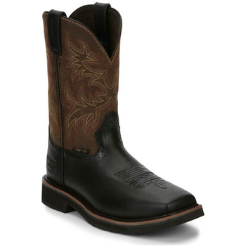 Justin Men's Driller 11" Black EH Composite Toe Boots - SE4818
