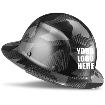 Custom LIFT DAX Full Brim Camo Carbon Hard Hat