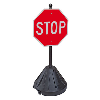 XL Tip-n-Roll Portable Pole Sidewalk Sign Holder - XL-PP3