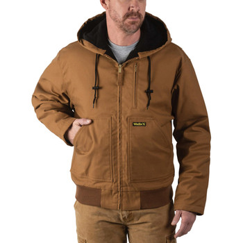 Hooded Warm Jacket Men Jacket With Zipper Outdoor Coat Pocket Winter Thick  Men's Coats & Jackets Designer Men at  Men’s Clothing store