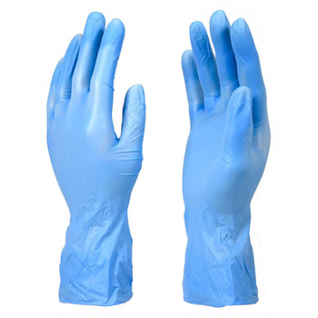 BioSkin Blue Exam Grade Nitrile Disposable Gloves - 4 mil - Box 100 (S, M, L, XL, 2XL)