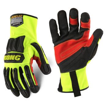 Ironclad KONG KRIG Rigger Hi-Viz Work Gloves - Single Pair