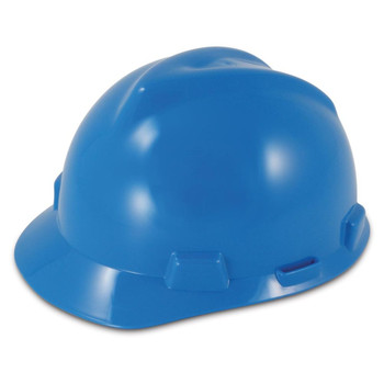 MSA V-Gard Cap Style Hard Hat Fas-Trac III Suspension - 477478 - Blue