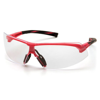 Pyramex Safety Onix Black/Pink Frame Safety Glasses - Clear Lens - SP4910S