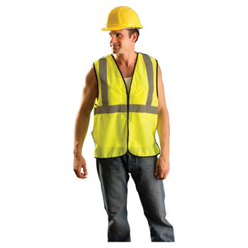Yellow OccuNomix ANSI Class 2 Breakaway Safety Vest - ECO-GCB