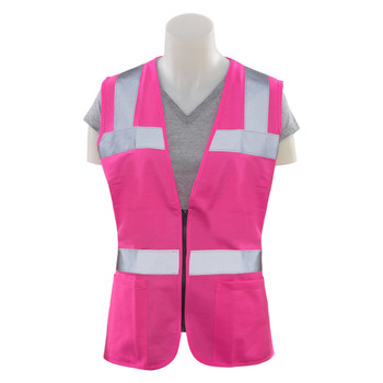 Girl Power Women's Non-ANSI High-Vis Pink Safety Vest - S721
