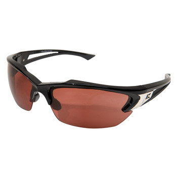 Edge Khor Safety Glasses - Black Frame, Copper Mirror Lens - SK115