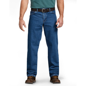 Dickies Men's 12-Oz. Duck Relaxed Fit Carpenter Pants — Brown, Model#  1939RBD