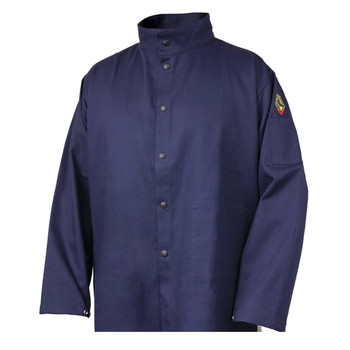 Black Stallion Stretch-Back Flame Resistant Cotton Welding Jacket - JF1625-NG