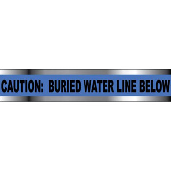 Caution Water Line Below, 2", Detectable Warning Tape