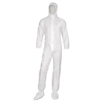 Disposable Hooded and Booted Microporous Breathable Coverall: MPCOV-400  (M,L)